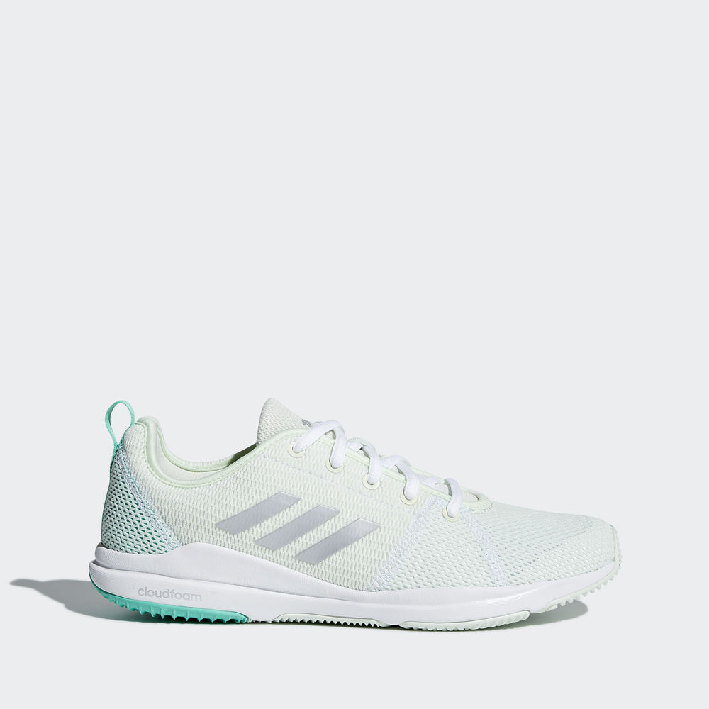 Adidas Arianna Cloudfoam - αθλητικα παπουτσια γυναικεια - Πρασινο/Ασημι Μεταλλικός/Ασπρα,Μέγεθος: EU
